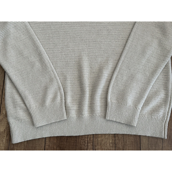 Banana Republic NWT Men's Pullover Crew Neck Linen‎ Blend Sweater Sz XL Beige - Picture 8 of 11